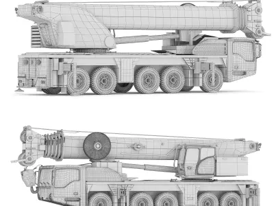 MAMMOET demag ac 220-5 crane 3D model