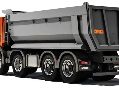 Truck G500 XT 8x4 tipper 2022 3D model