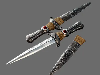 Dagger Sword  3D model