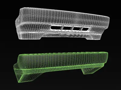 car bumper 3D model
