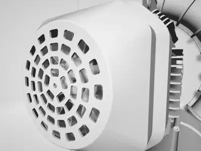 Vacuum bounce model Low-poly 3D model