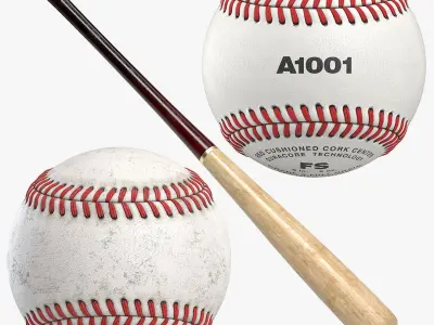 Baseball Bundle - 3 in 1 - B 3D model