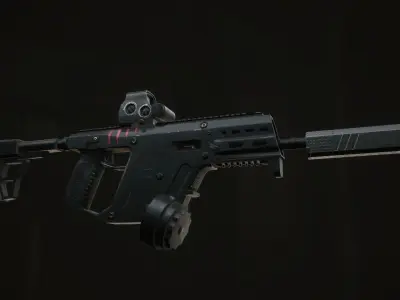 Weapon Pack Low-poly 3D model 2