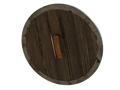 medieval shield Low-poly 3D model 20
