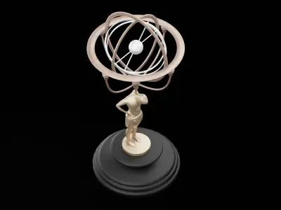 Armillary Sphere Low-poly 3D model purchase