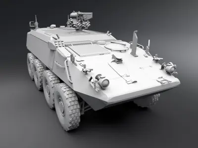 Mowag Piranha Remote Turret Scale 3D print model
