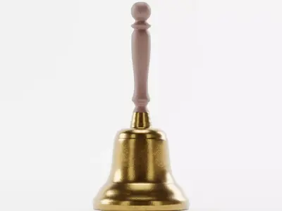 Holiday Bronze Captains Bell 3D model