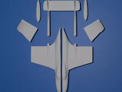De Havilland Sea Venom FAW 20  3D print model