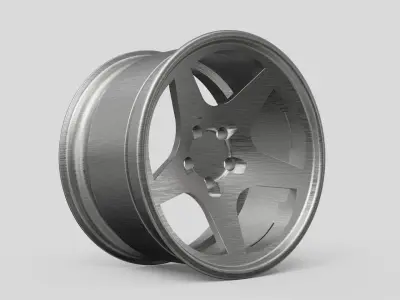 red wheels Rims auto moto garage  3D model