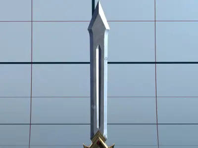 Sword 2 PBR 3D model