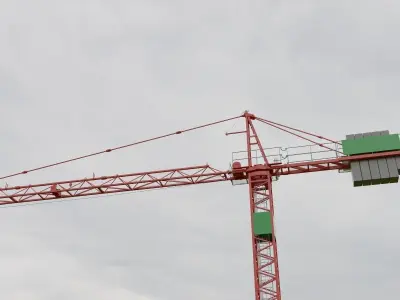 Hammerhead Tower Crane 2 - Construction Crane 3D model