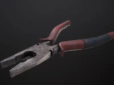 Pliar pliers Low-poly 3D model