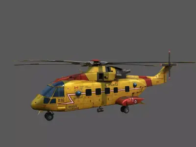 Airplane jet Low-poly 3D model by metaforce
