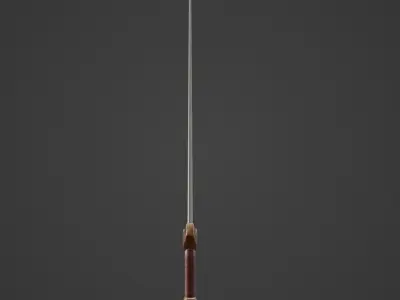 11th Century Viking Sword - Game Ready Free low-poly 3D model