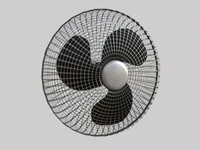 Cabin Fan Low-poly 3D model