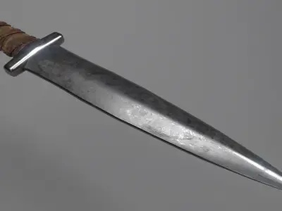 Dirk Dagger Low-poly 3D model