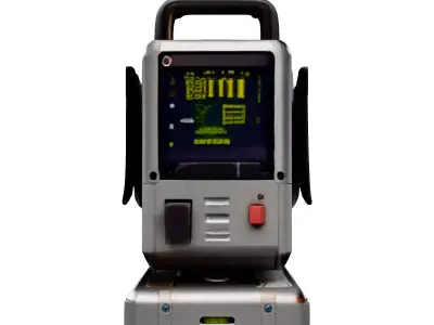 SciFi Portable Computer Device Low-poly 3D model
