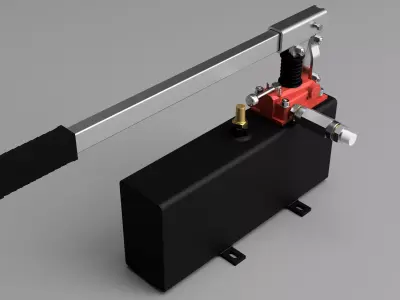 Manual Hydraulic Pump 3D model