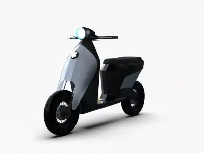Luxury Electric Scooter Concept Modern Urban Mobility 3D Model 3D model
