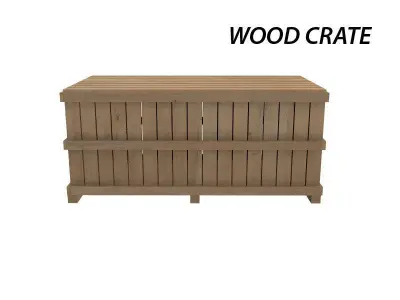 Wood Crate 3D model purchase