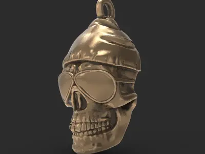 Skull pendant 3D print model