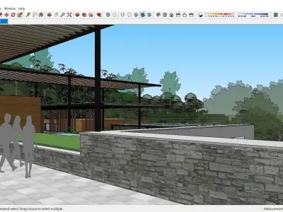 Sketchup Recreational Tourism building C2 3D model