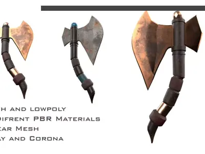 Axe old2 3D model