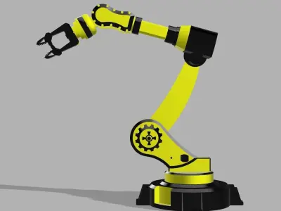 An industrial robot 3D print model
