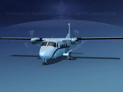 Harbin Y-12 II V09 3D model