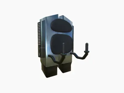 Jetpack F06 Chrome - SciFi Character Design Low-poly 3D model