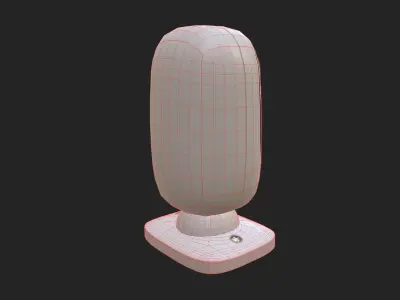 Security camera industrial or household Low-poly 3D model