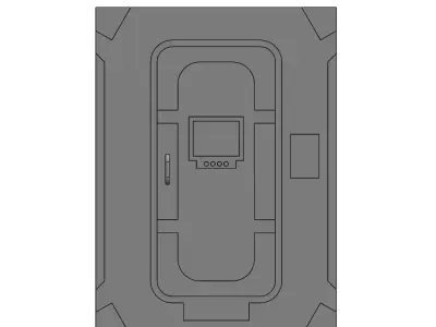 Custom SCI FI AIRLOCK DOOR 3D print model