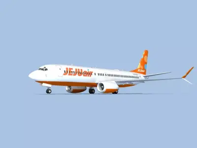 Boeing 737-800 Max Jeju Air 3D model
