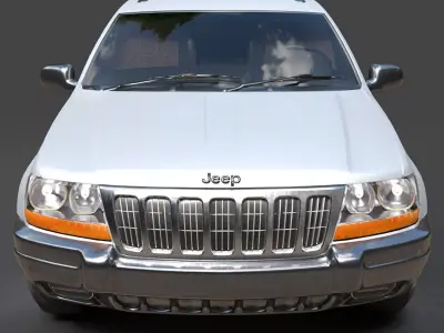 Modern Jeep Grand Cherokee - Efficient Polygonal SUV Asset 3D model