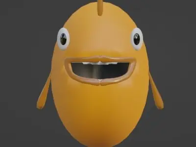 Round GoldFish 3D model