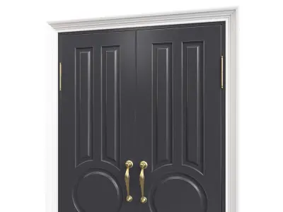 Entrance classic door 134 3D model