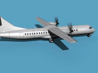 ATR  ATR-72-600 Unmarked 2 3D model
