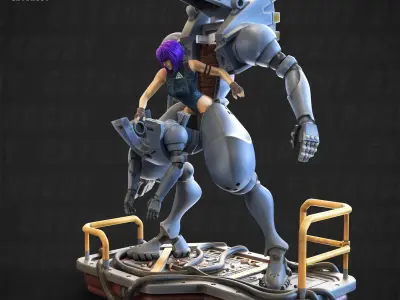 Robot Suit Type 303 Static SetA 100mm and 32mm 3D print model