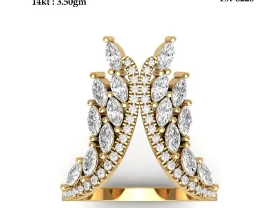 Wedding Ring  3D print model 217