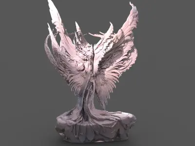 Witches white tree 1 3D model