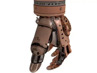 Steampunk Robotic Hand Prosthetic 3D model
