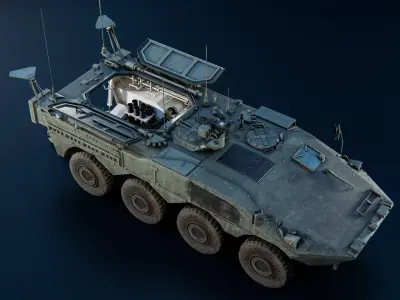 VBM Freccia Porta Mortaio Low-poly 3D model