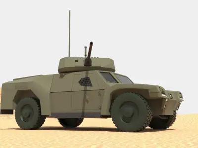 Akrep II Turkish Army Low-poly 3D model