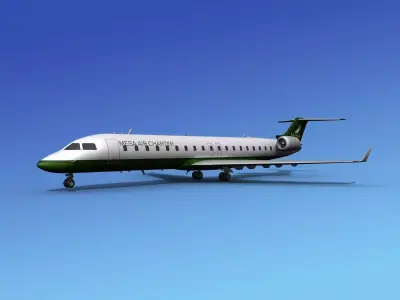 Bombardier CRJ700 Mesa Air Charter 3D model