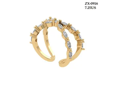 Marquise band 3D print model