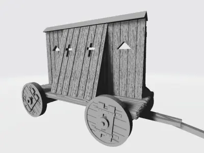 Medieval protection on wheels 3D print model