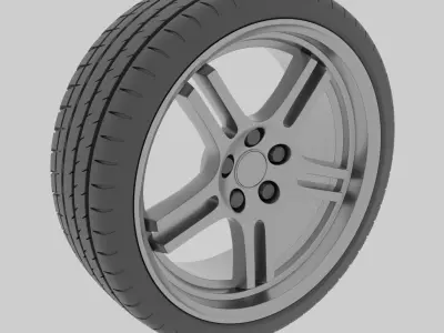 Strom DS-05 Styled Alloy Wheel Free 3D model
