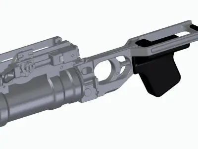 GP-25 rifle 3D model