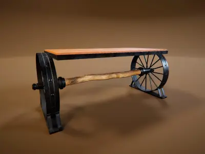 Coffee Table 10 Low-poly 3D model