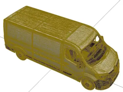 Renault Master Cargo Van Commercial Delivery Vehicle Model 3D model